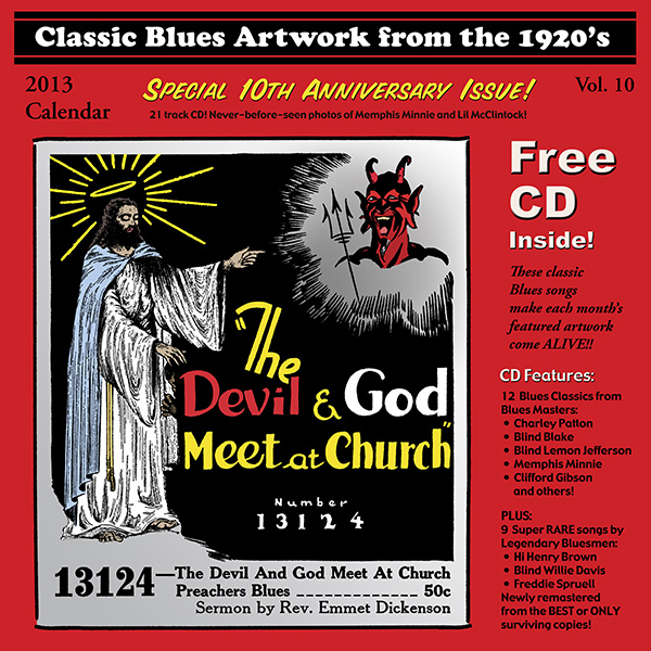 Tefteller 2012 Blues Calendar front cover